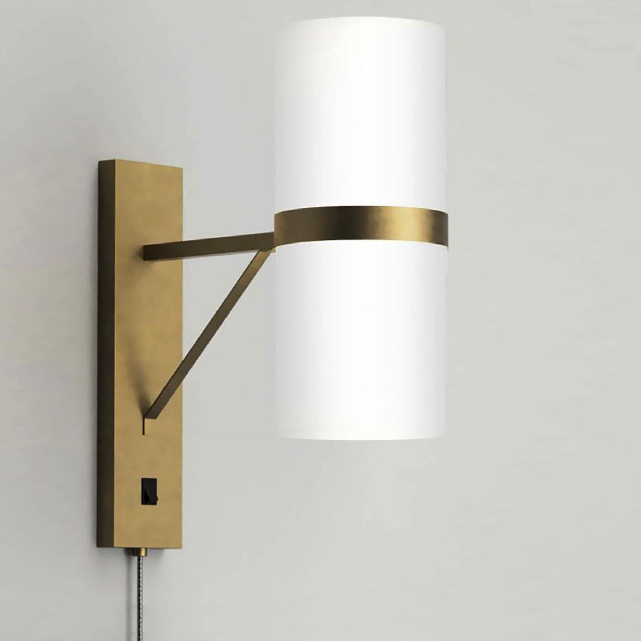 Cylindro LED 6 inch Brushed Brass Wall Sconce Wall Light
